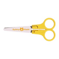 Sun-Star 兒童安全剪刀 右手用 附塑膠防護套 125mm, 1支, 黃色