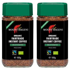 MOUNT HAGEN 罐裝低咖啡因即溶咖啡, 100g, 2個