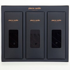 pierre cardin 皮爾卡登 男士紳士斜紋中筒襪3雙禮盒組 + 提袋