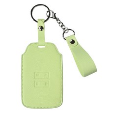 오시에나 자동차 가죽 스마트 차키케이스 스프링 키홀더, 라임, 삼성A타입