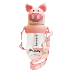 Jolly 動物水杯, 490ml, 1個, 粉豬