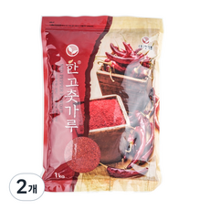 한식품 굵은 청양 한 고춧가루 매운맛, 1kg, 2개