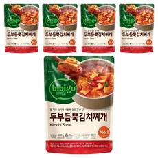 비비고 두부듬뿍 김치찌개, 460g, 5개