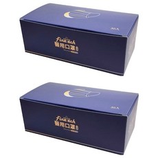 Finetech 釩泰 成人平面醫用口罩 滿版寬耳, 30片, 2個, 月光紫