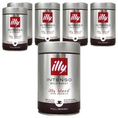 illy 意利 深度濃縮咖啡粉 00469, 6罐, 250g, 研磨咖啡粉