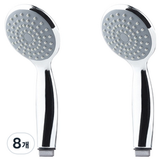 COBRA 크롬 ABC 샤워헤드, 8개, 실버