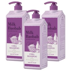 밀크바오밥 세라 샴푸 모브튤립, 1.2L, 3개