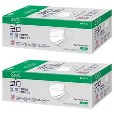코디 생활안심 에어클리닉 덴탈 마스크, 60개, 30개입, 2개