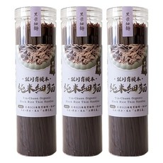 銀川 有機純米細麵 黑米, 350g, 3罐