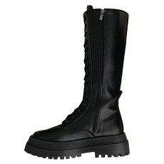 핑크썸 크로스타 레이스업 롱부츠 ZWMM2529