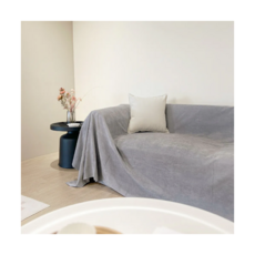 防水防貓抓沙發布，防潑水聚酯纖維, 340 x 180cm, 優雅灰, 1個