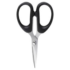 OSAMA 王樣 小剪刀, 1支, 黑色手柄 + 銀色刀片, 10 x 6cm