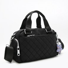 LULU 女款防水華夫格相機斜背包+配件 隨機出貨, 灰色