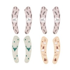 ROJI 暖屁屁馬桶坐墊 4入, 秘密森林 + 北極熊 + Just Believe + 鹿, 1套