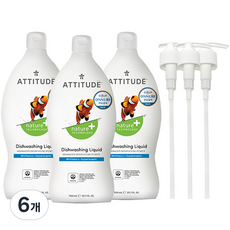 에티튜드 주방세제 와일드플라워 향, 6개, 700ml