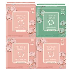 Natural Cotton 棉質新款纖薄衛生棉 M號 12片*3包+長款護墊 20片, 1套