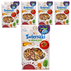 Bartolini 動物造型五色義大利麵, 好吃好玩 營養滿分!, 250g, 6盒