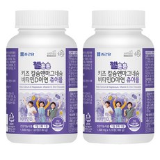 Chong Kun Dang 鍾根堂 孩童鈣鎂鋅維他命D口嚼錠 180g, 120顆, 2個