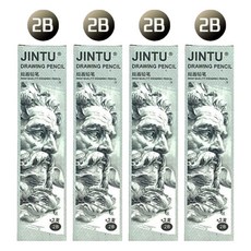 B&G 專家用繪圖美術鉛筆 12入組, 4套, 2B