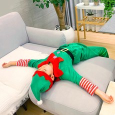 아동 남자 크리스마스 요정 엘프 코스튬
