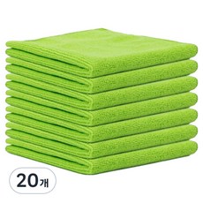 Saebom Living 超細纖維強力吸水多用途抹布 綠色, 20個