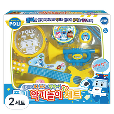ZEUS 로보카폴리 악기놀이세트, 혼합색상, 2세트