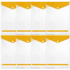 2Youngdesign Elite直式口袋文件夾, 芥末黃, 8個