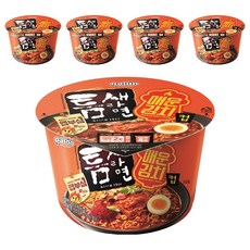 Teumsae 縫隙拉麵 碗裝極地辣泡菜拉麵 105g, 5入