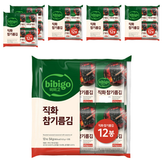 비비고 직화 참기름김, 54g, 6개