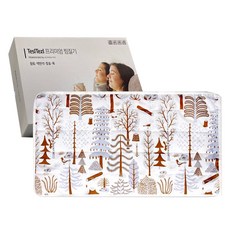 tesltezl 北歐風溫熱電熱敷墊 天空森林絎縫, TEZ-500