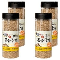 BokineMeokgeori 罐裝烘焙全芝麻, 100g, 4個