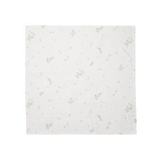 Bamboo bebe 薄紗手帕, 花草款(奶油白)