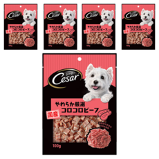 Cesar 西莎 點心系列 狗零食, 主廚嚴選香軟牛肉切塊口味, 100g, 5包