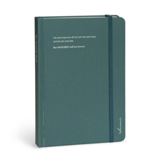 아이코닉 수베니어 B6 밴드 양장노트 라인, 04 Teal green, 1개