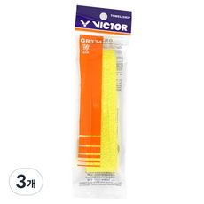 빅터 타올그립 GR334, E Yellow, 3개