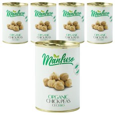 멘푸소 유기농 병아리콩 통조림, 400g, 5개