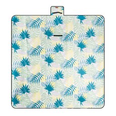 SLOW LIFE 多功能防潮植絨睡墊/野餐墊 防水PEVA鋁膜, 綠色