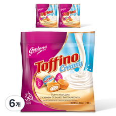 Goplana Toffino奶油夾心太妃糖, 6袋, 80g