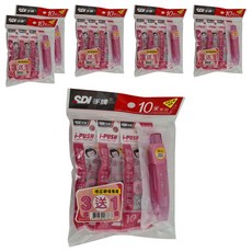 SDI 手牌 iPUSH輕鬆按彈匣式修正帶 優惠包 CT-315PVP 5 mm x 10m, 透明粉, 6組