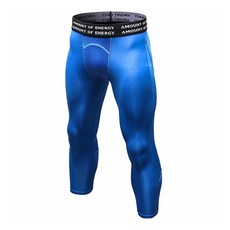 男款緊身七分健身運動內搭褲