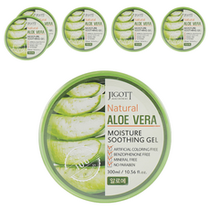 JIGOTT 舒緩保濕凝膠系列 蘆薈保濕 舒緩鎮靜 無添加, 300ml, 6個