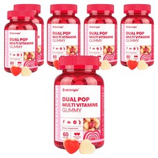 엔젯오리진 듀얼팝 미네랄 멀티 비타민 구미, 6개, 60정