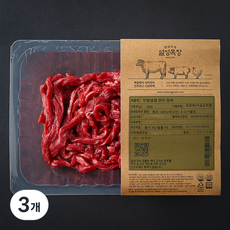 설성목장 무항생제 인증 한우 정육 1+등급 잡채용 (냉장), 300g, 3개