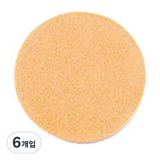 vivimaria 大型圓形化妝粉撲, 隨機出貨, 6入