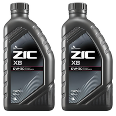 지크 X8 가솔린 엔진오일, 2개, 0w30, 1L