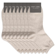 COZY LABEL 女款素色中筒襪 8雙