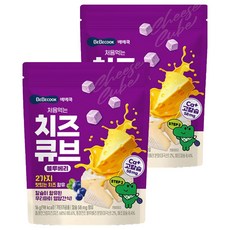 베베쿡 처음먹는 치즈큐브, 2개, 16g, 블루베리맛