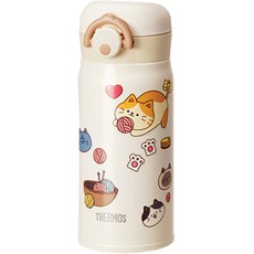 THERMOS 膳魔師 我的設計系列 真空隔熱保溫瓶(附字母&隨機可愛裝飾貼紙), CRW, 350ml, 1個
