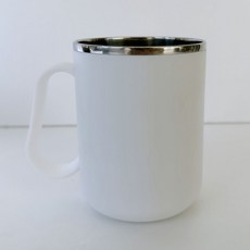 YoGoMoJi 304不鏽鋼漱口杯, 白色, 1個