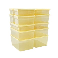 Nanu Dam 更柔軟Q彈保鮮盒 600ml x 4入 + 900ml x 4入 + 1.3L x 2入 + 2L x 2入 + 2.7L x 2入 套組, 1套